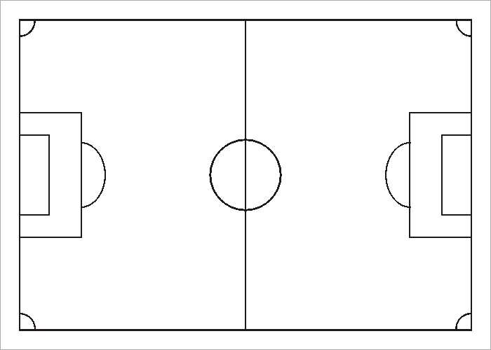 11+ Listen von Fußballfeld Vorlage? Es handelt sich um eine fußball
